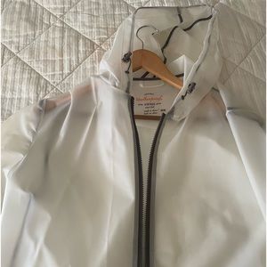Weatherproof Translucent Raincoat - White